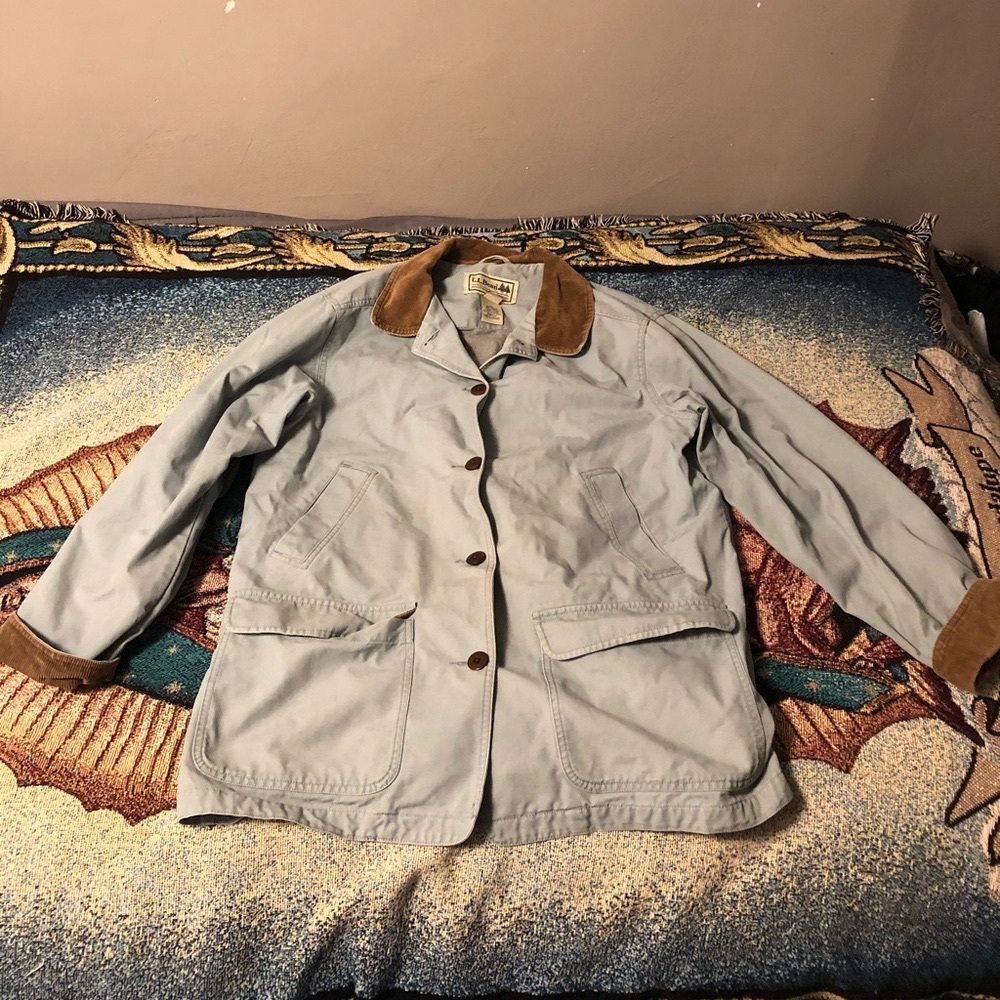 Vintage Light Blue LL Bean Women’s XL Chore Jacket